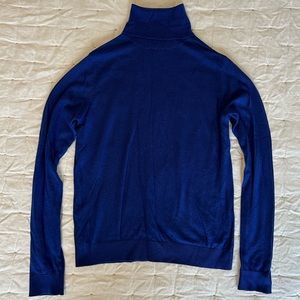 Blue Cashmere Turtleneck